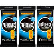 Kit 03 Prudence Extra Grande Ultra Sensível Com 8 Un - Dkt