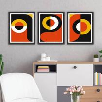 Kit 03 Quadros Decorativos Abstratos 60 Years