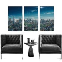 Kit 03 Quadros Decorativos Arte Quadro Cidade Grande Kit 03 Quadros Decorativos Arte Quadro Cidade Grande