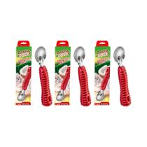 Kit 03 Raspa Coco Raspador De Inox Manual Com Cabo Reforçado