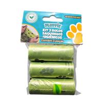 Kit 03 Rolinhos De Saquinhos Refil Pet Gato Cachorro Oferta