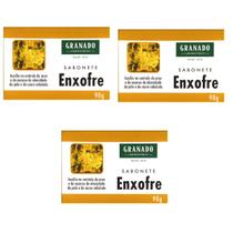 Kit 03 Sabonetes Enxofre Acne E Oleosidade 90g - Granado Kit 03 Sabonetes Enxofre Acne E Oleosidade 90g - Granado