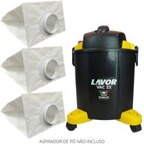 Kit 03 Saco Aspirador de Pó Lavor Vac14 Refil Descartável