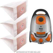 Kit 03 Saco Coletor Refil Aspirador de Pó Philco PAS1800 - Black+Decker Black e Decker Black & Decker El