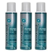 Kit 03 Shampoo a Seco Dry Clean - Sprayset 150ml cada