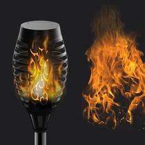 Kit 03 Solar Torch Led Flame Light Bulbs Fire Flicker Effect