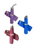 Kit 03 Sombrinha Fem Al Super Leve Voyagem Rx,ul Verm 3025