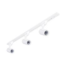 Kit 03 Spots Led com Trilho e Emenda Branco 10W 6500K Bivolt 1 Metro Kit 03 Spots Led com Trilho e Emenda Branco 10W 6500K Bivolt 1 Metro