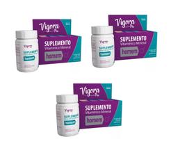 Kit 03 Suplemento Vigora Plus Homem 60 Cps - Prati