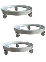 Kit 03 Suporte Botijão De Gás, Em Alumínio Reforçado 120kg