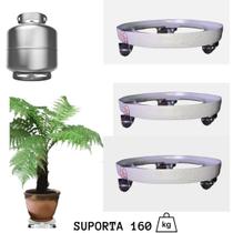 Kit 03 Suporte Para Botijão De Gás Reforçado Com Oferta