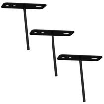 Kit 03 Suportes De Refletor Led Canhão de Luz Fachada Banner Base Estaca Jardim Iluminação