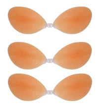 Kit 03 Sutiã De Silicone Invisível Adesivo Sem Alças