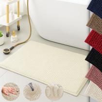 Kit 03 Tapete Antiderrapante para Banheiro 40cm x 60cm Macarrão Bolinha Dedinho Porta de Entrada Sala de Estar Quarto Peludo Bem Vindo