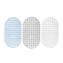 Kit 03 Tapete Oval Banheiro Box Antiderrapante PVC 60cmx32cm