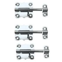 Kit 03 Tarjeta Fecho Ferrolho Trinco Silvana Zincado 2