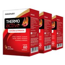 Kit 03 Termogênico Thermo Active 60 Cápsulas Maxinutri