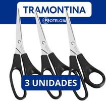 Kit 03 Tesoura Multiuso e Cozinha Aço Inox Tramontina Culinário