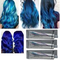 Kit 03 Tinta Coloração Azul Royal Mairibel/Hidraty 60g Kit 03 Tinta Coloração Azul Royal Mairibel/Hidraty 60g