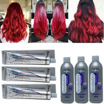 Kit 03 Tinta Vermelho 66.66 e 03 OX 40 90ml Mairibel