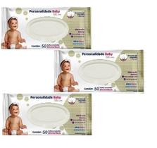 Kit 03 Toalha Umedecida Personalidade Baby 50 Un.- Eurofral