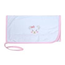 Kit 03 Toalhas Boquinhas com Bordado e Prendedor de Chupeta Bublim Baby