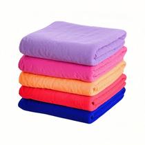 Kit 03 Toalhas De Banho Microfibra Compacta 60x120cm Grande