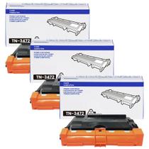 Kit 03 Toner TN3472 Compátível para impressoras Brother DCP-5502, DCP-L5652, HL-L5102, HL-L6202, HL-L6402, MFC-L6902