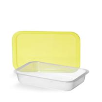 Kit 03 Travessa Retangular 17 X 27 Com Tampa Tres Triangulos