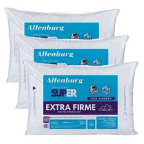 Kit 03 Travesseiros Altenburg Super Suporte Extra Firme 0,48x0,68m Algodão