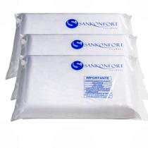 Kit 03 Travesseiros Sankonfort Linha Nina 60 x 40 Para Descanso Confortável Antiácaro Kit 03 Travesseiros Sankonfort Linha Nina 60 x 40 Para Descanso Confortável Antiácaro