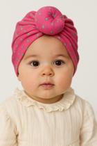Kit 03 Turbante Touca Fechado Infantil Bebê Nó Kids Moda Zoe Estampa De Bolinhas Delicado e Fofo