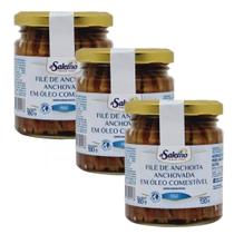 Kit 03 Un File De Anchova Argentino Aliche Di Salerno 180g Kit 03 Un File De Anchova Argentino Aliche Di Salerno 180g