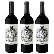 Kit 03 Un. Vinho Tinto Cordero Con Piel de Lobo Malbec 750ml