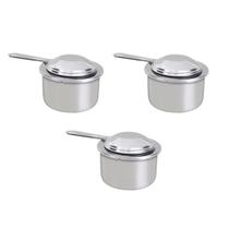 Kit 03 Und Queimador inox fundo para rechaud Ravinox 000030