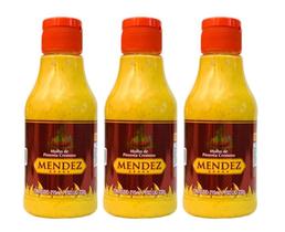 Kit 03 unid. Molho de Pimenta Cremoso Tradicional Mendez 215 ml Kit 03 unid. Molho de Pimenta Cremoso Tradicional Mendez 215 ml