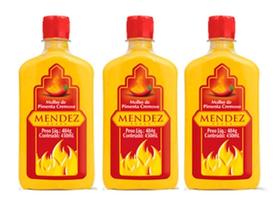 Kit 03 unid. Molho de Pimenta Cremoso Tradicional Mendez 490 ml Kit 03 unid. Molho de Pimenta Cremoso Tradicional Mendez 490 ml