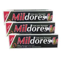 KIT 03 UNIDADES - Creme para Massagem Pomada (MIL DORES) - Frasco 100g