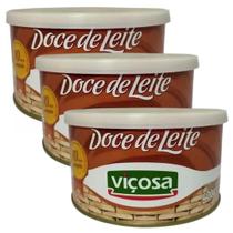 Kit 03 Unidades Doce De Leite Cremoso Viçosa O Melhor Do Brasil Lata 400g