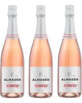 Kit 03 Unidades Espumante Miolo Almadén Moscatel Doce Rosé 750ml