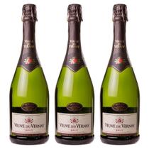 Kit 03 Unidades Espumante Veuve Du Vernay Brut 750Ml