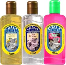 Kit 03 unidades Limpadores Perfumado 120ml Coala Chá Branco, Ameixa Dourada e Flor de Cacto