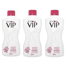 Kit 03 Unidades Removedor Esmalte Vip 500ml