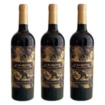 Kit 03 Unidades Vinho La Baronne Reserva de Família 750ml