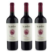 Kit 03 Unidades Vinho Tinto Las Perdices Malbec 750ml