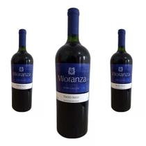 Kit 03 Unidades Vinho Tinto Seco Mioranza Garrafa - 1litro