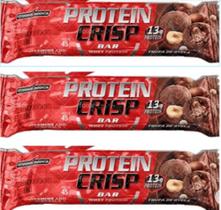 Kit 03 unididades de Crisp Bar Protein Sabor Trufa de Avelã de 45g-IIntegralmedica