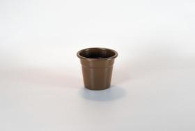 Kit 03 vasinhos estilo cachepõs em aluminio tamanho n1 Kit 03 vasinhos estilo cachepõs em aluminio tamanho n1