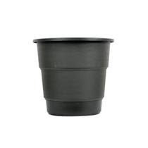 Kit 03 Vasos Gradiente Com Prato Antidengue 28Cm Cor Preto