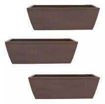Kit 03 Vasos Polietileno Jardineira Decorativas p/Plantas e Jardins Kit 03 Vasos Polietileno Jardineira Decorativas p/Plantas e Jardins